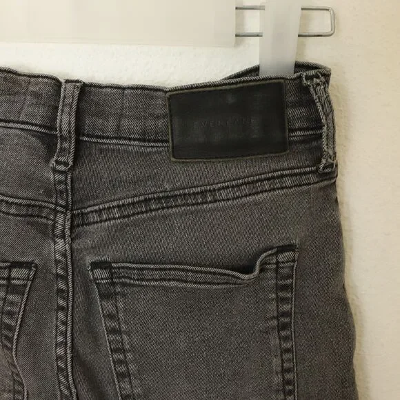 Everlane Women's High Rise Skinny 26 Ankle Stretch Jeans Gray Denim B32 - Picture 4 of 6